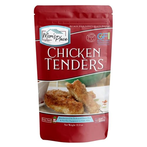 Mom’s Place Gluten Free Crispy Chicken Tender Mix, Vegan & Nut, Dairy, Corn & Soy Free, 16 Servings, 12.3 oz