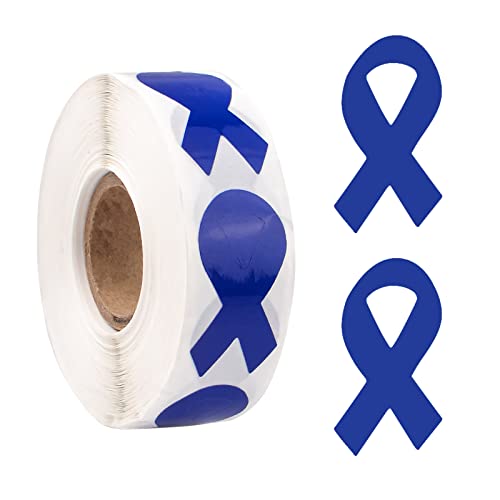 CRAFFANCY Dark Blue Ribbon Sticker