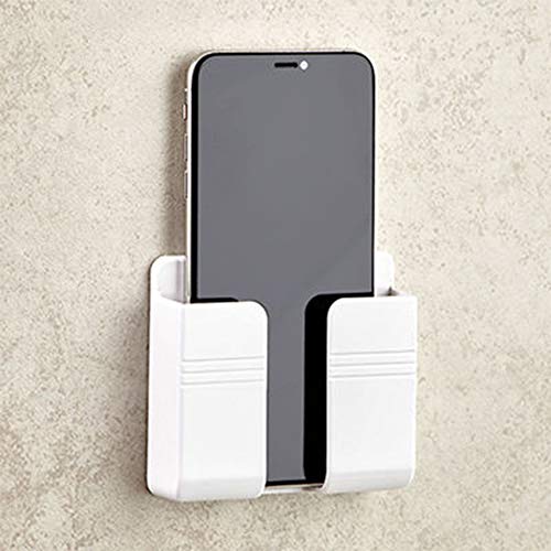 Phone Holder Wall Mounted, Damage-Free Wall Mount for Smartphones, Cellphone Stand Charging Holder Suitable for Home and Office