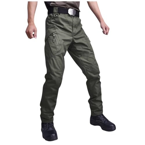 Men's Tactical Cargo Pants 2025 Lightweight Military Combat Pants Hiking Waterpoof Trousers with Multi Pockets