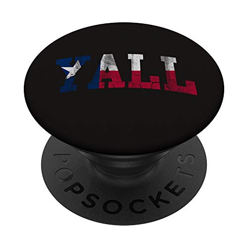 Texas Flag Y'all Texan Uomo Donna Bambini PopSockets PopGrip Intercambiabile