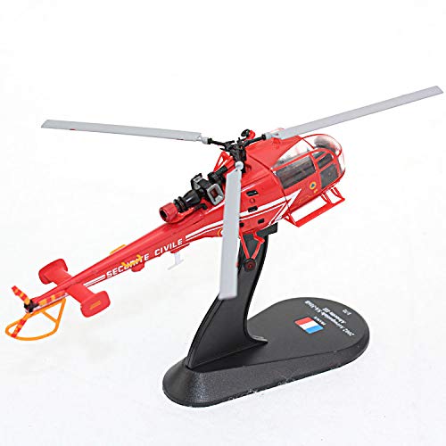 Buy QIDS Metal Model Toys Aerospatiale Alouette III Helicopter Diecast
