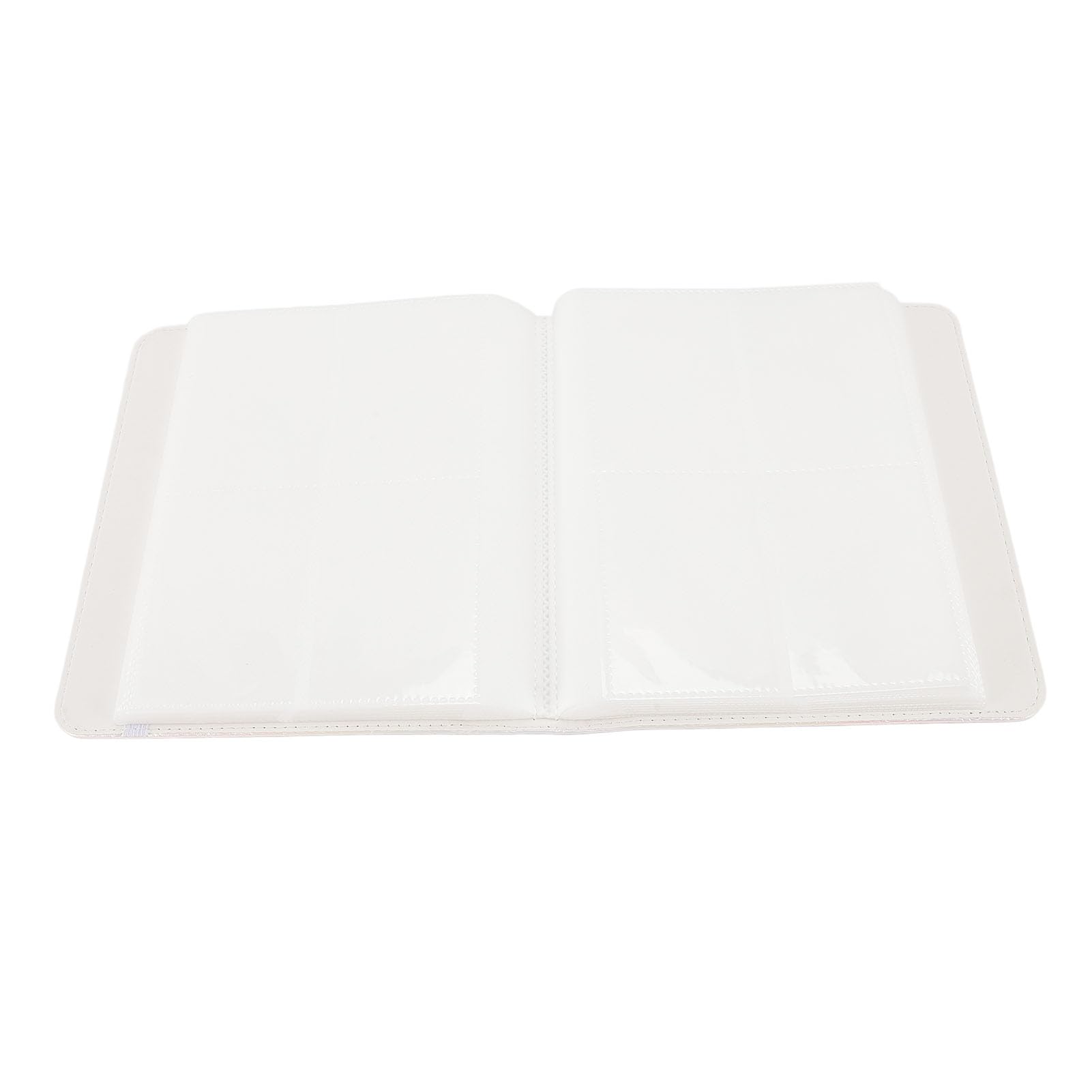 Album fotografico con 36 pagine, 288 e 1 tasca, copertina in pelle ecologica in PVC, impermeabile, 7,6 cm, per biglietti e biglietti (colorato bianco)