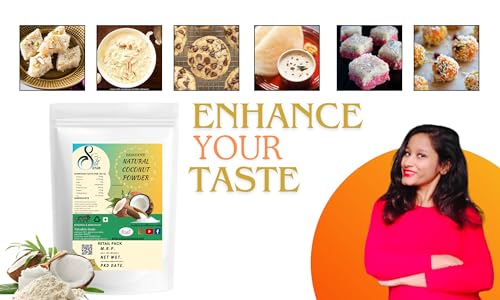 Image of Fresh Dessicated Coconut Powder, Nariyal ka borada, Nariyal ka powder (COCONUT POWDER, 300GM)