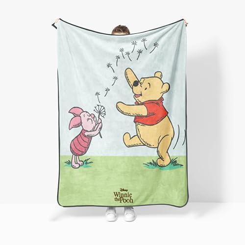 Jay Franco Kids Plush Throw Blanket Soft & Cozy Fleece Throw for Bedroom & Couch Dcor Official Licensed Product Multi - Winnie The Pooh 46x60 - Throw Blanket