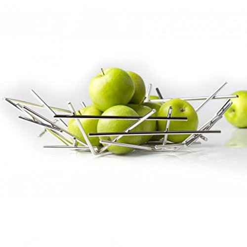 Alessi Blow Up Fruit Bowl. Italian Design. Designer Fratelli Campana. 18/10 Stainless Steel Mirror Polished. Unique Designer Home Decor Centerpiece. Great Housewarming Gift. #TOP4