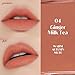 ETUDE Fixing Tint #04 Ginger Milk Tea (4g) | Long Lasting High Pigmented Liquid Lipstick | Waterproof Lightweight Matte Finish Lip Stain | Full Coverage | Korean Makeup, Kbeauty