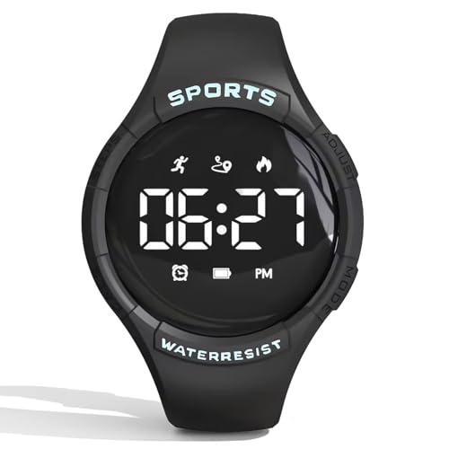 Kinderuhr mit Schrittzähler Digital Armbanduhr Kinder Fitnessuhr ohne App und Handy Digitaluhr Kinder Junge Mädchen Fitnessarmband Wasserdicht Kalorien Fitness Tracker Kinder Uhr Wecker Kinderuhr mit Schrittzähler Digital Armbanduhr Kinder Fitnessuhr ohne App und Handy Digitaluhr Kinder Junge Mädchen Fitnessarmband Wasserdicht Kalorien Fitness Tracker Kinder Uhr Wecker