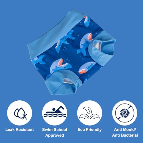 Image of BIG ELEPHANT Baby Swim Diapers 3-Pack, Reusable Swimming Diapers