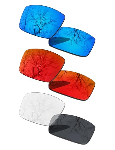 Image of 3 Pair Polarized Replacement Lenses for Oakley Gascan OO9014 Pack