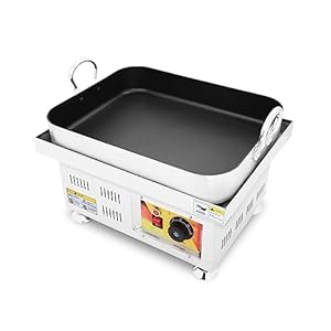 Electric fried rice cake machine,Korean smokeless electric fried rice cake grill machine,Non-stick surface,Tteokbokki Machine with Nonstick Coating