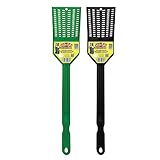 BILLY-BOB Multi-Purpose Heavy Duty Fly Swatter - 2 Pack - Fly Swatter with Bug Scooping and Spider Catching Compartments
