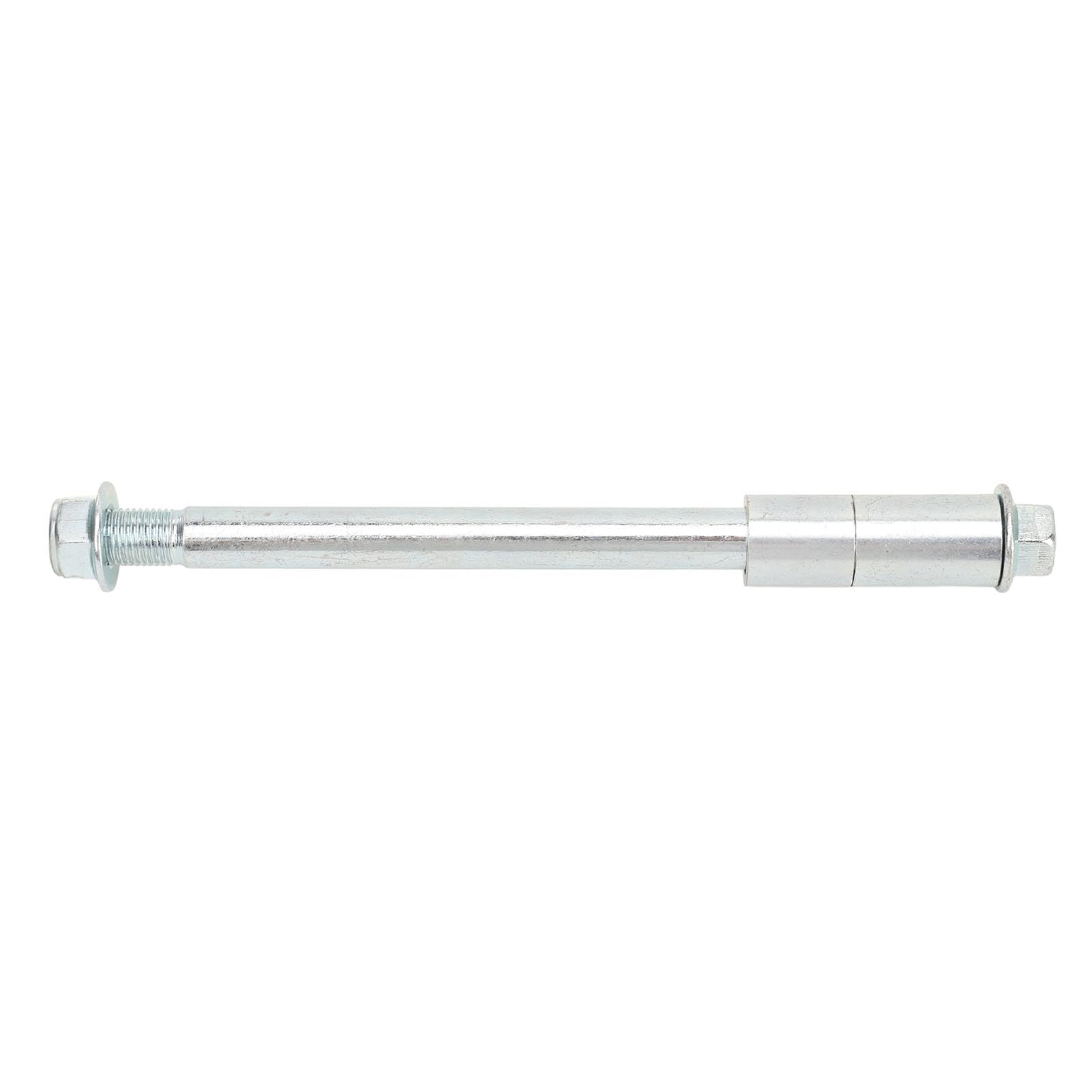 Jadeshay Axe de Roue Arrière Moto, Axe de Roue de Bicyclette, Levier d'essieu de Roue Avant et Arrière, 220mm x 15mm Avec 2 Entretoises, Adapté aux Motos Trail Dirt Bike 70cc 90cc