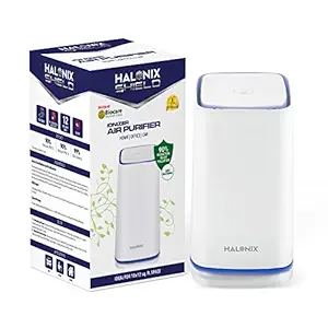 Halonix Air Purifier Ionizer table top - 12 Million Negative Ions - 90% reduction in air pollution, Anti becterial, Made in India