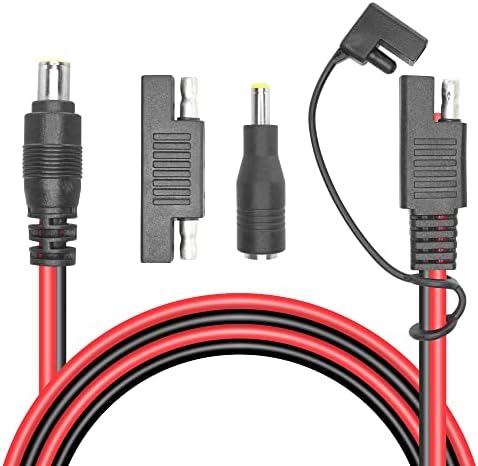 RIIEYOCA Cavo SAE A Spina Accendisigari 12V Con Interruttore ON/OFF – 16AWG, Fusibile 15A E LED – Per Inverter, Auto, Camper, Moto – Include Adattatore SAE Di Scorta