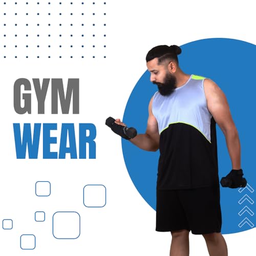 Image of Sleeveless T Shirts for Men - Gym Vest, Sando Tank Top Wear, Workout Baniyan, Stringers Inner Shirt, Bodybuilding Tshirts, Sports Tshirt Vests, Stylish Tanks Tops