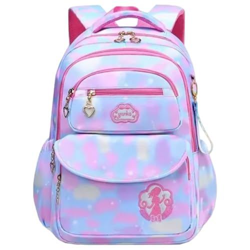 Mochila de Princesa Infantil – Bolsa com Design Encantador, Resistente à Água e Confortável para Escola e Laser (Azul)
