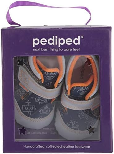 pediped Baby-Boy's Troy Crib Shoe, Grey Robot, 0-6 Months Child EU Infant (0-6 Months US) | Image 5
