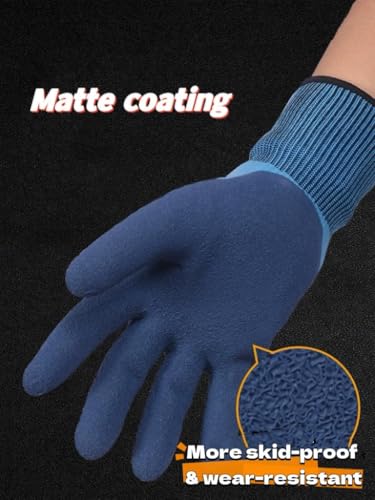 قفازات الصيد، قفازات البستنة، 2 قطعة من قفازات الصيد المقاومة للماء والمضادة للانزلاق، قفازات صيد الجليد المقاومة للثقب لصيد الأسماك، التقاط، تنظيف، صيد، اكسسوارات صيد للنساء والرجال