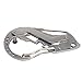 Pinzhi Multifunción Acero Inoxidable Mini Llavero Mosquetón Clip Herramienta de Bolsillo de Supervivencia