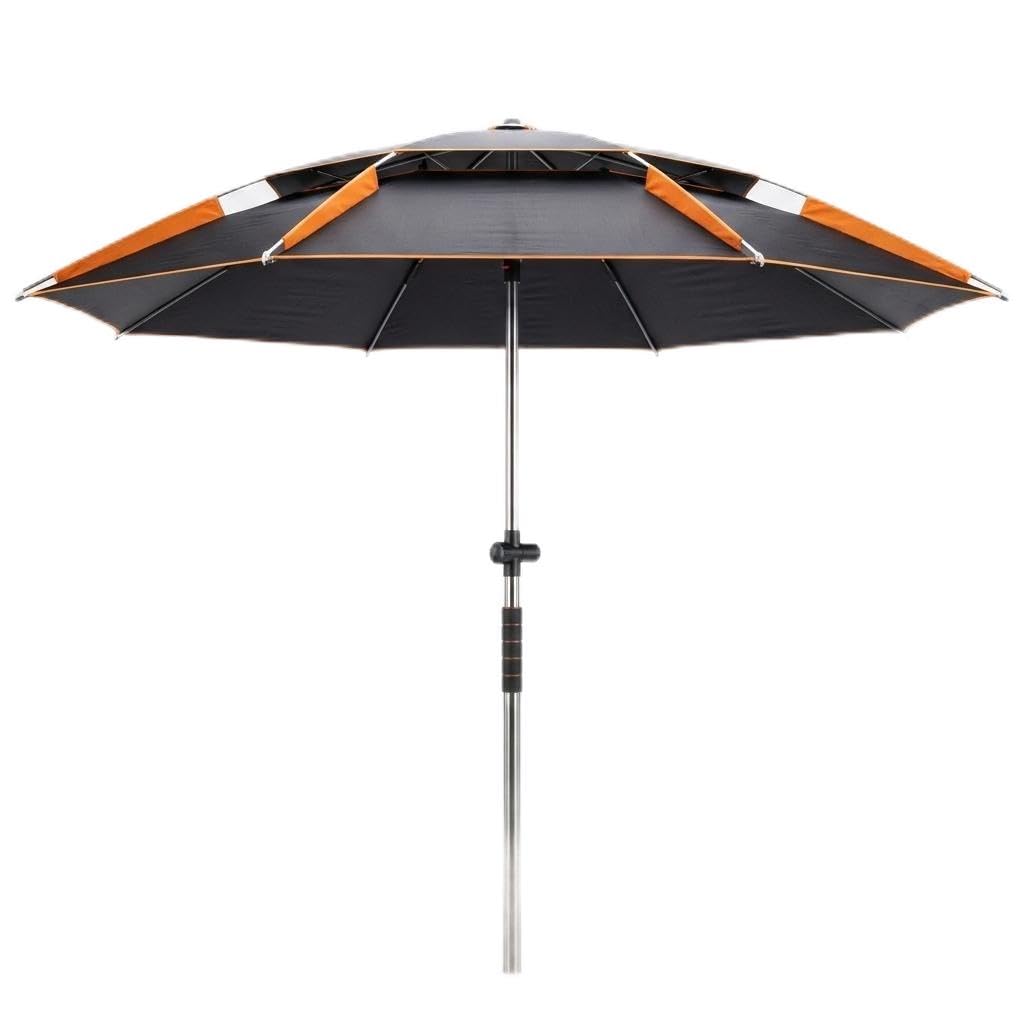 2025 New Fishing Umbrella Outdoor Camping Sunshade Portable Black Glue Sun Protection Rainproof Cane Umbrella-image-35
