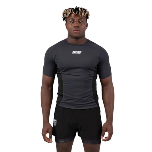 SCRAMBLE Shinobi Premium Compression Top - Short Sleeve - Small - Black