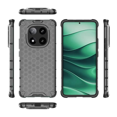 Image of Glasgow Back Case Cover Designed for [ Mi Redmi Note 14 Pro 5G ] (Stylish Look | Shock Proof) - Black