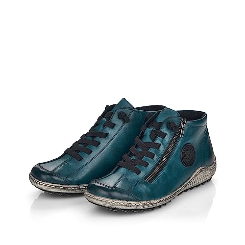 Remonte Damen Low-Top Sneaker R1498, Frauen Halbschuhe,lose Einlage,schnürer,Business,Freizeit,straßenschuhe,Strassenschuhe,blau (12),42 EU