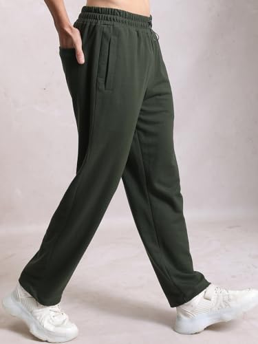 Image of Highlander Men's Solid Trackpants | Relaxed Straight fit| Track Pants | Track Pants for Men | Men Track Pant | Men Track Pant Stylish | Sports | Gym wear