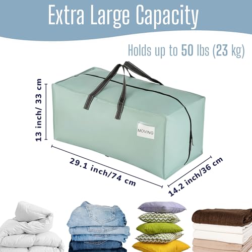 Image of VENO 10 Pack Heavy Duty Moving Bags with Backpack Straps, Zippers & Handles, Extra Large Packing Bags for College Dorm Essentials, Moving Supplies Alternative to Cardboard Moving Boxes