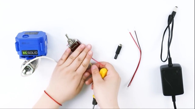 U.S. Solid 1/2 Gemotoriseerde Kogelkraan Messing Elektrische Dn15 Met
