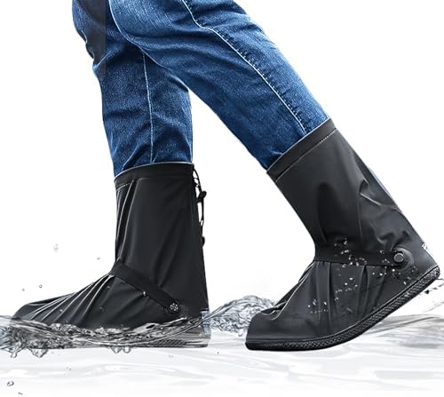 PVC High Knee Hip Wader Shoe Covers - 67cm Tall, Waterproof For Fishing, Wading, All Seasons (Choose Size)