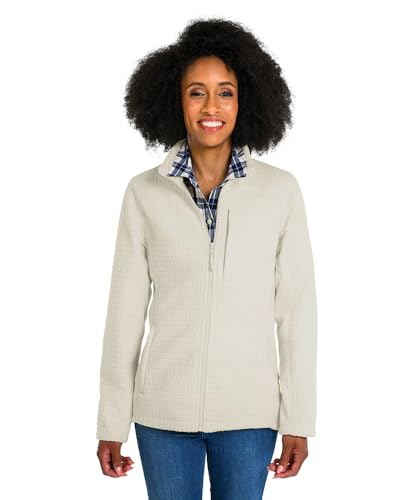 Charles River Apparel Women's Terrain Textured Fleece Jacket, Regular Fit, Shell, X-Large