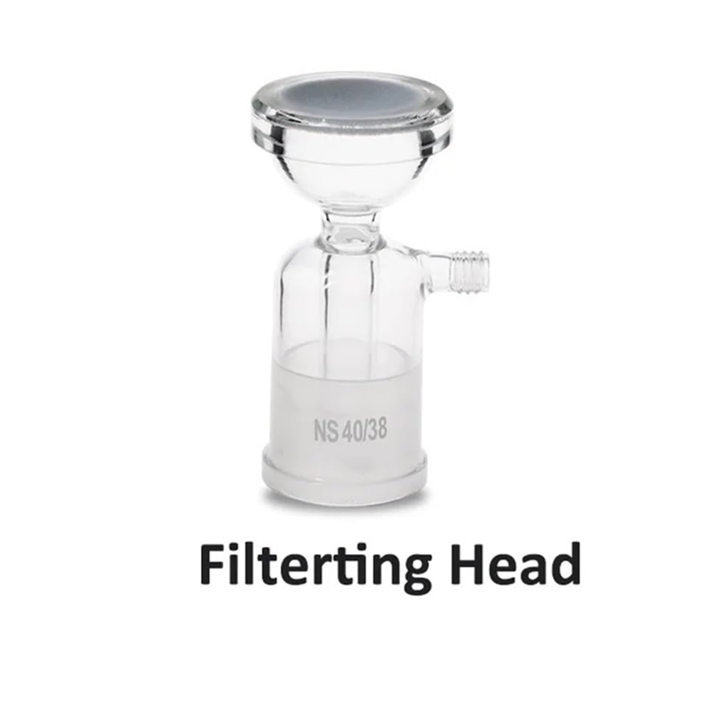 Attrezzature e forniture di laboratorio Testa filtrante in vetro for apparecchio di filtrazione sotto vuoto da 2000 ml, filtro a membrana, a sabbia, vetreria laboratorio