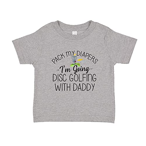 I'm Going Disc Golfing with Daddy Baby One Piece Toddler T-Shirt for Dad's Future Frisbee Golf Buddy