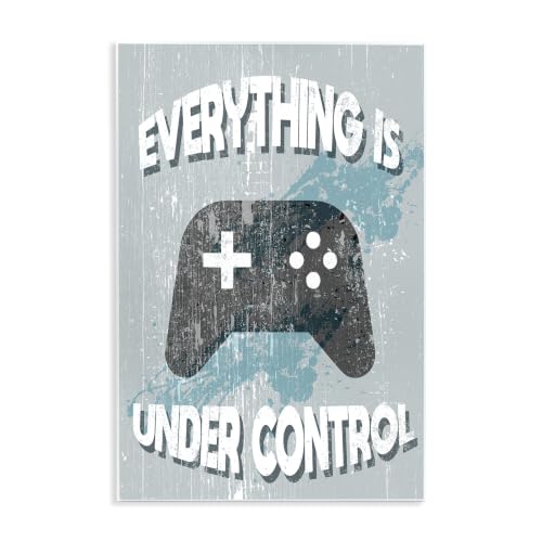 Rustic Video Game Phrase, 13 x 19 Inch Mounted Print on Wall Plaque