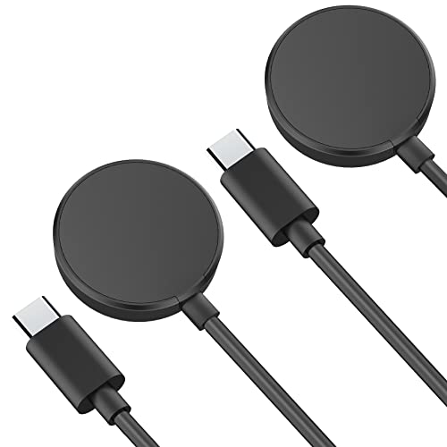 Clolasa 2 Pack for Samsung Galaxy Watch Charger Compatible with Galaxy Watch 8/8 Classic/7/Ultra/6/6 Classic/5/5 Pro/4/4 Classic/3/Active 2/Active USB-C Magnetic Charging Dock Accessories 3.3FT