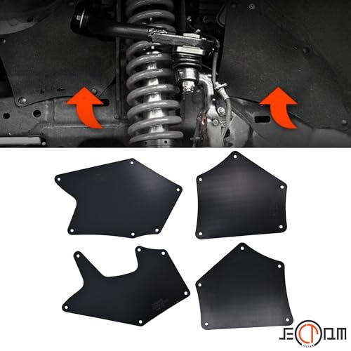 Image of Front Splash Guards Fender Liner Shields with Clips Compatible with Toyota Sequoia Tundra Splash Shield Fender Liner Apron Seal Replace for 53739-0C020 53736-0C030 53737-0C030