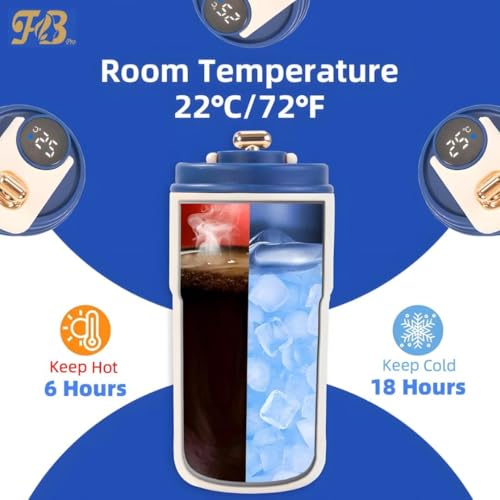 Image of SKDBPM Personalized Stainless Steel Tumbler with Handle, 500ml Capacity, Black Insulated Travel Mug with Straw, Custom Name Design (Coffee Custom Black)
