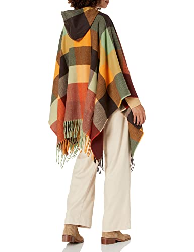 Desigual-Womens-PonchoCuadros-Cold-Weather-Scarf-Brown-U