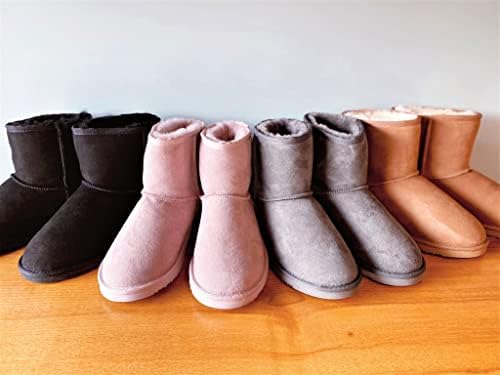 Fireside by Dearfoams Women's Rosebery Genuine Shearling Water Resistant Boot, Chestnut, 10 | Image 1