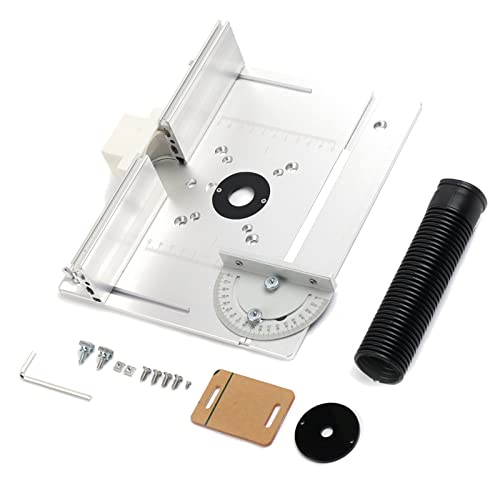 MECCTP Frästisch Einlegeplatte | Frästisch Für Oberfräsen, Aluminiumlegierung Router Table Fräsplatte Gravur Hilfswerkzeug Oberfräsentisch Holzfräsen - Trimmmaschine/Holzbearbeitungsbänke MECCTP Frästisch Einlegeplatte | Frästisch Für Oberfräsen, Aluminiumlegierung Router Table Fräsplatte Gravur Hilfswerkzeug Oberfräsentisch Holzfräsen - Trimmmaschine/Holzbearbeitungsbänke