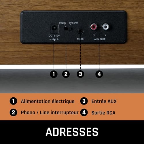 Lenco Ls-410Wa – Platenspeler Met Bluetooth – 4 Ingebouwde Speakers – Extra Naald – Hout (Ls-410Wa) - Les Beatles, Paul McCartney, John Lennon, RIngo Starr, George Harrison Lenco Ls-410Wa - Platenspeler Met Bluetooth - 4 Ingebouwde Speakers - Extra Naald - Hout (Ls-410Wa) – Image 7