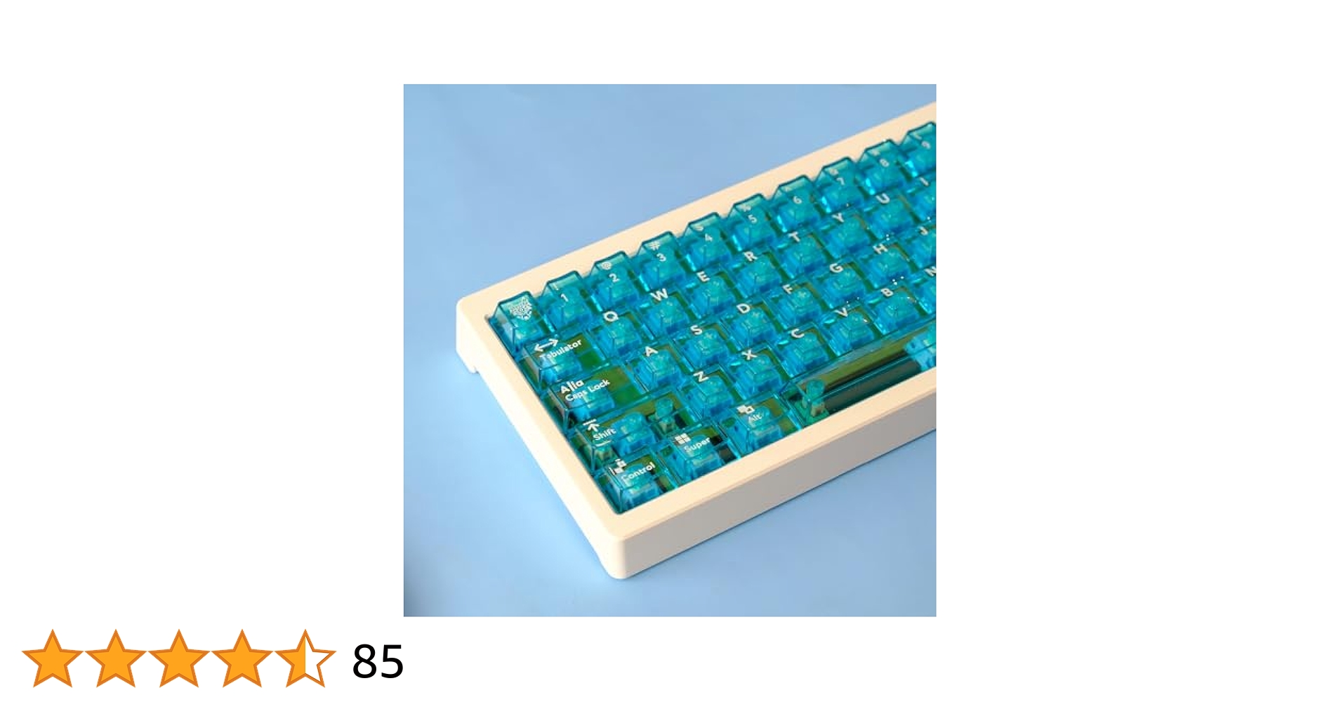 青い半透明　キーキャップ Amazon.co.jp: 114キークリスタル透明キーキャップ チェリー