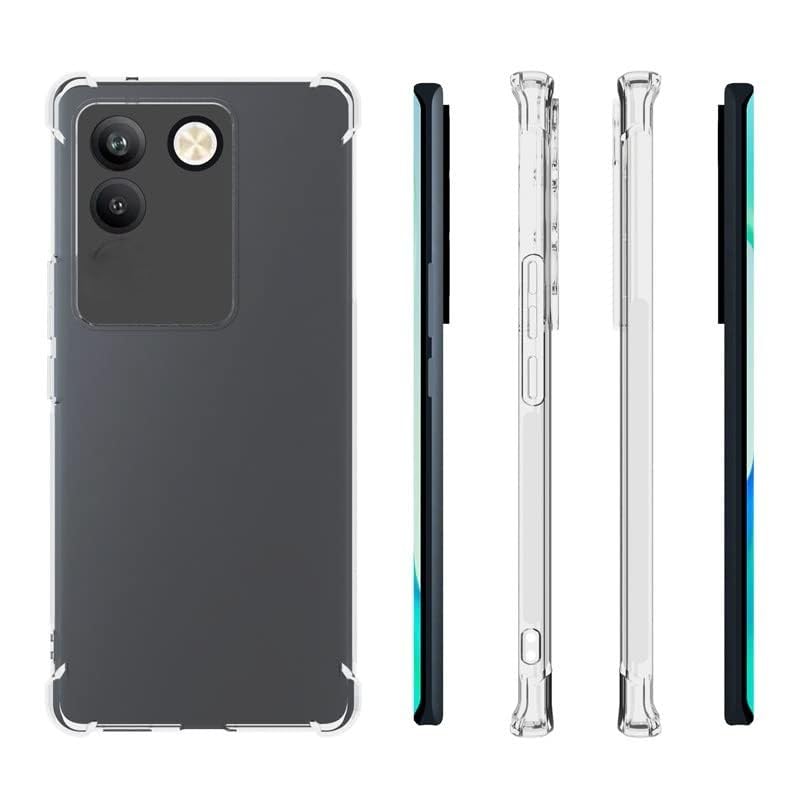 Image of for vivo T2 Pro Case,vivo T2 Pro Phone Case Clear Transparent Reinforced Corners TPU Shock-Absorption Flexible Cell Phone Cover for vivo T2 Pro - Transparent