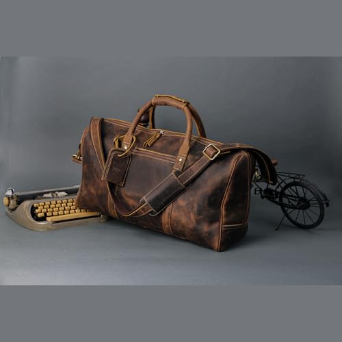 Komalc KC Leather Travel Duffle Bags thumb #8