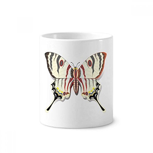 Tasse blanche papillon en céramique pour un bureau ou lavabo ordonné
