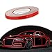 UGSHY 1 PC Car Body Rim Strips Stickers with Adhesive, 16.4Ft x 0.3In Reflective Waterproof Night Visibility Vehicle Modified Decoration Strip Decals, Universal Automotive DIY Accessories (Red)