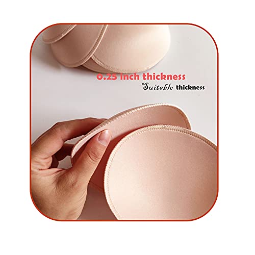Image of WMugthome 3 Pair oval Sewn Bra Pads Inserts For Women