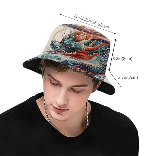 Image of Bucket Hat for Women Men, Fashion Print Outdoor Beach Hat Packable Sun Cap for Travel Hiking